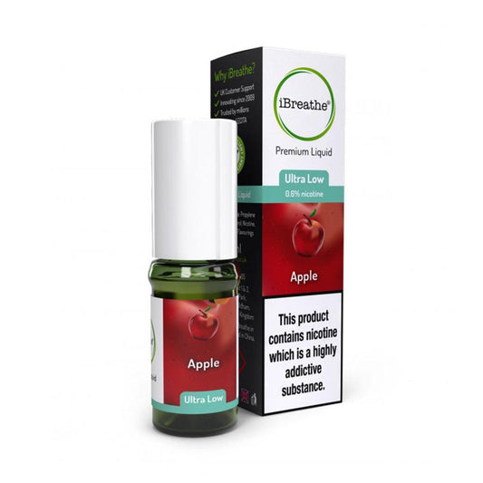 iBreathe - 10ml - Apple - PJW Vapes | Glasgow Vape Wholesaler