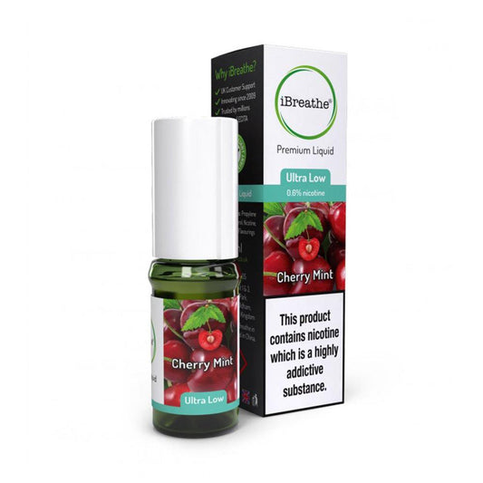 iBreathe - 10ml - Cherry Mint - PJW Vapes | Glasgow Vape Wholesaler