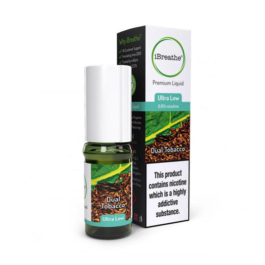 iBreathe - 10ml - Dual Tobacco - PJW Vapes | Glasgow Vape Wholesaler
