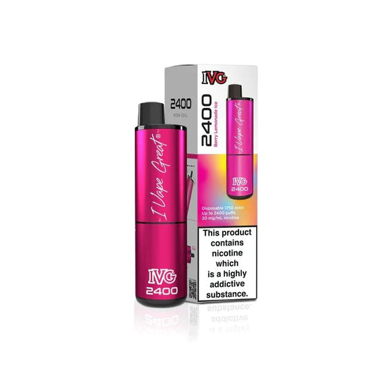 IVG 2400 - Berry Lemonade Ice - PJW Vapes | Glasgow Vape Wholesaler