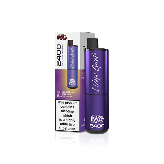 IVG 2400 - Blackcurrant Lemonade - PJW Vapes | Glasgow Vape Wholesaler