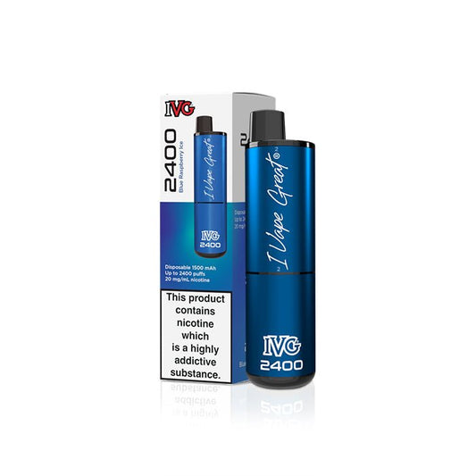 IVG 2400 - Blue Raspberry Ice - PJW Vapes | Glasgow Vape Wholesaler