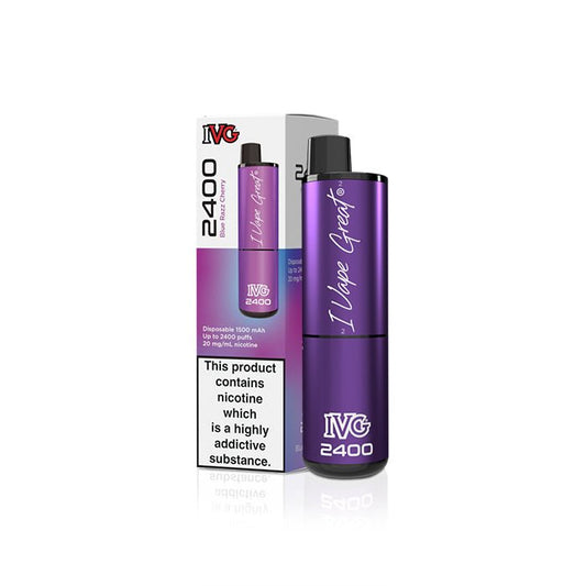 IVG 2400 - Blue Razz Cherry - PJW Vapes | Glasgow Vape Wholesaler