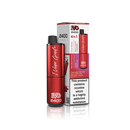 IVG 2400 - Cherry Edition - 4 in 1 - PJW Vapes | Glasgow Vape Wholesaler