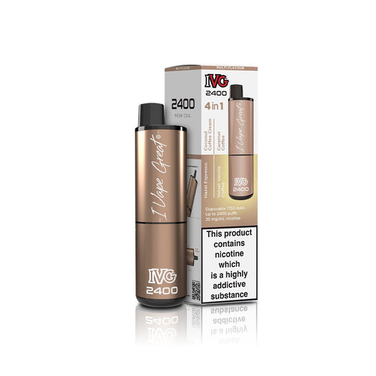 IVG 2400 - Coffee Edition - 4 in 1 - PJW Vapes | Glasgow Vape Wholesaler