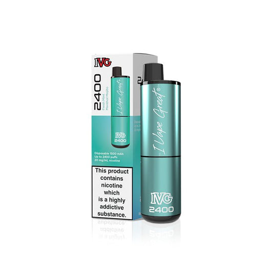 IVG 2400 - Fresh Mint Menthol Mojito - PJW Vapes | Glasgow Vape Wholesaler