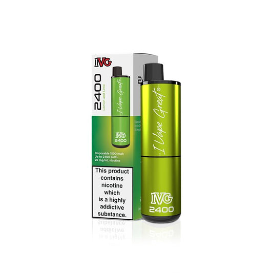 IVG 2400 - Lemon and Lime - PJW Vapes | Glasgow Vape Wholesaler