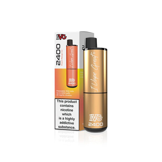 IVG 2400 - Peach Mango Ice - PJW Vapes | Glasgow Vape Wholesaler