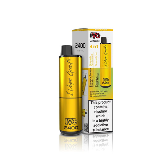 IVG 2400 - Pineapple Edition - 4 in 1 - PJW Vapes | Glasgow Vape Wholesaler