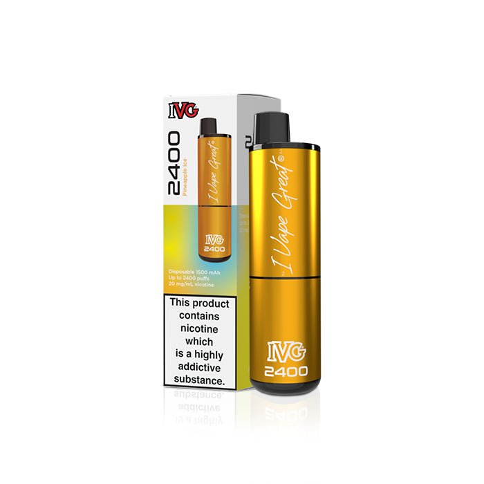 IVG 2400 - Pineapple Ice - PJW Vapes | Glasgow Vape Wholesaler