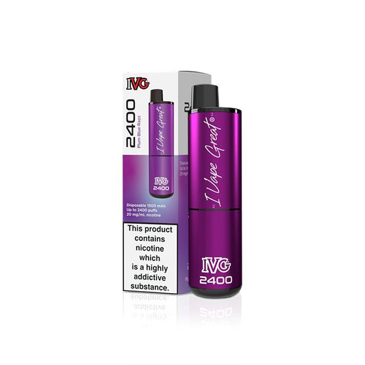 IVG 2400 - Plum Blue Razz - PJW Vapes | Glasgow Vape Wholesaler