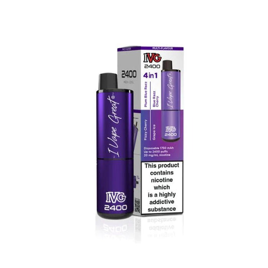 IVG 2400 - Purple Edition - 4 in 1 - PJW Vapes | Glasgow Vape Wholesaler