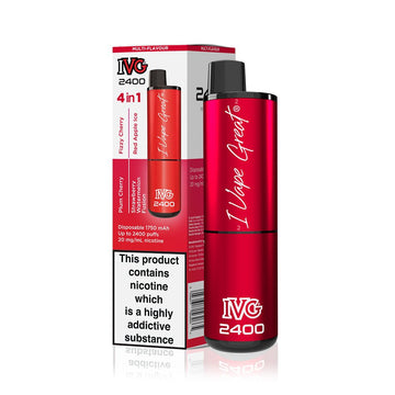 IVG 2400 - Red Edition - 4 in 1 - PJW Vapes | Glasgow Vape Wholesaler