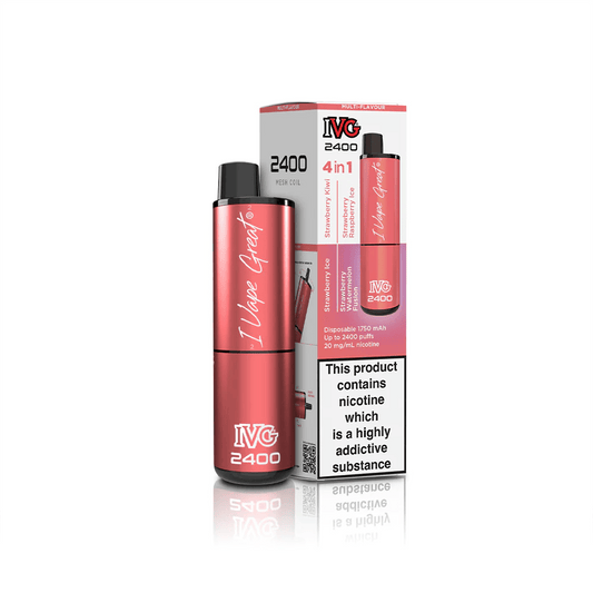 IVG 2400 - Strawberry Edition - 4 in 1 - PJW Vapes | Glasgow Vape Wholesaler