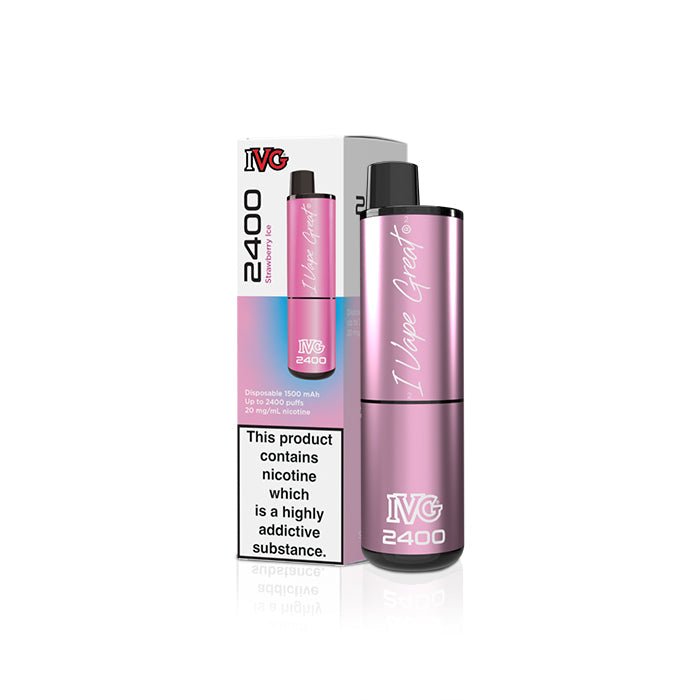 IVG 2400 - Strawberry Ice - PJW Vapes | Glasgow Vape Wholesaler