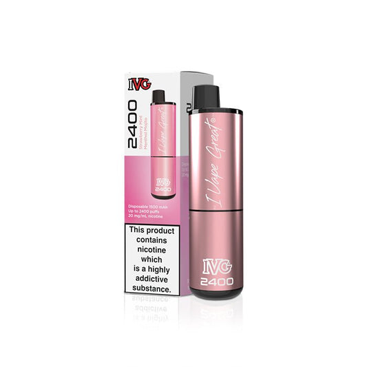 IVG 2400 - Strawberry Mint Menthol Mojito - PJW Vapes | Glasgow Vape Wholesaler
