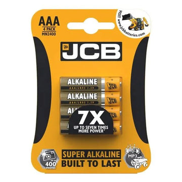 JCB - AAA Battery - Super Alkaline - 4 Pack - PJW Vapes | Glasgow Vape Wholesaler