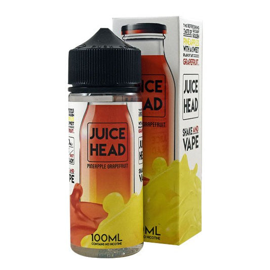 Juice Head - 100ml - Pineapple Grapefruit - PJW Vapes | Glasgow Vape Wholesaler