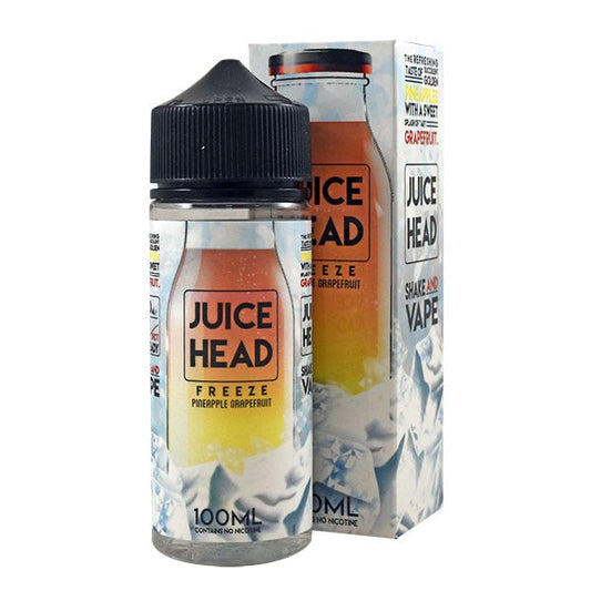 Juice Head - 100ml - Pineapple Grapefruit Freeze - PJW Vapes | Glasgow Vape Wholesaler