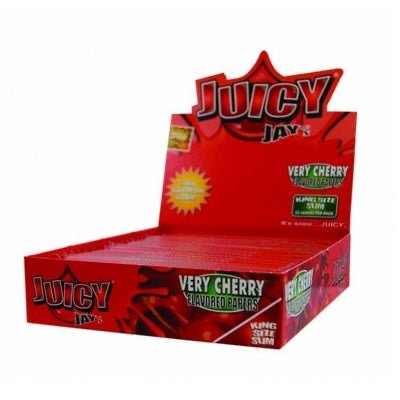 Juicy Jays - King Size Slim - Cherry Papers - PJW Vapes | Glasgow Vape Wholesaler