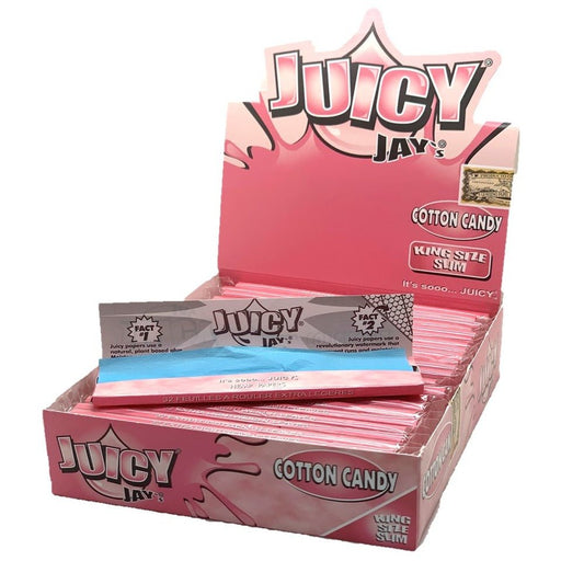 Juicy Jays - King Size Slim - Cotton Candy Papers - PJW Vapes | Glasgow Vape Wholesaler