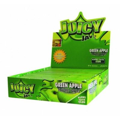 Juicy Jays - King Size Slim - Green Apple Papers - PJW Vapes | Glasgow Vape Wholesaler