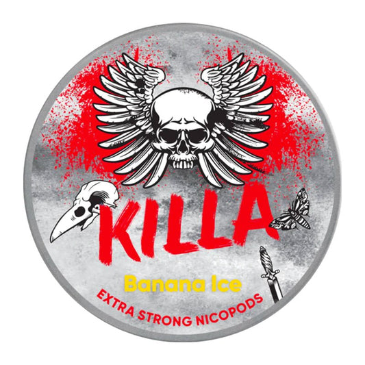 Killa Pouches - Banana Ice - PJW Vapes | Glasgow Vape Wholesaler