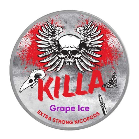 Killa Pouches - Grape Ice - PJW Vapes | Glasgow Vape Wholesaler