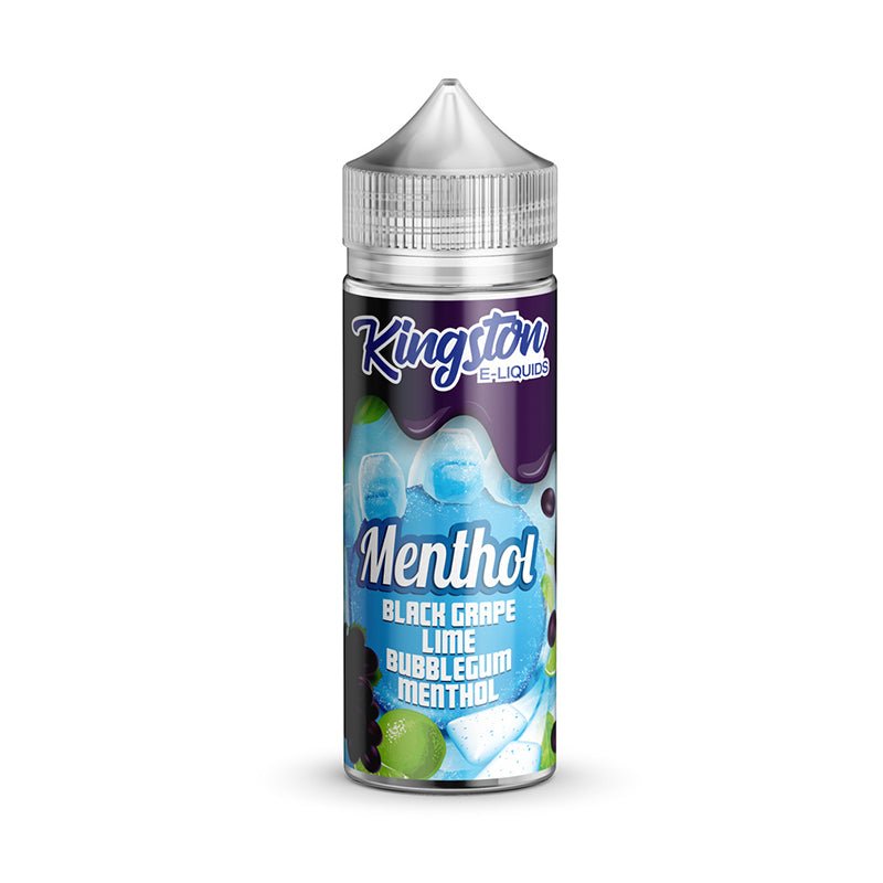 Kingston Menthol - 100ml - Black Grape Lime Bubblegum - PJW Vapes | Glasgow Vape Wholesaler