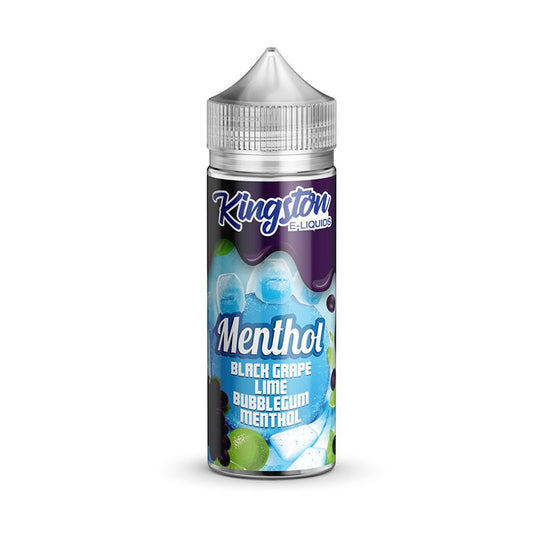 Kingston Menthol - 100ml - Black Grape Lime Bubblegum - PJW Vapes | Glasgow Vape Wholesaler