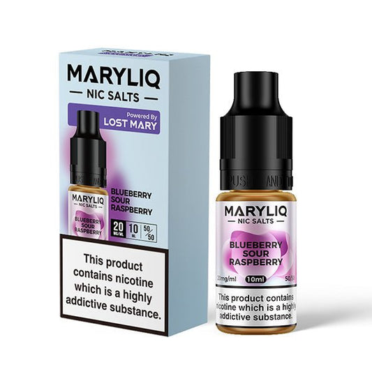 Maryliq Nic Salt - Blueberry Sour Raspberry - 10ML - PJW Vapes | Glasgow Vape Wholesaler