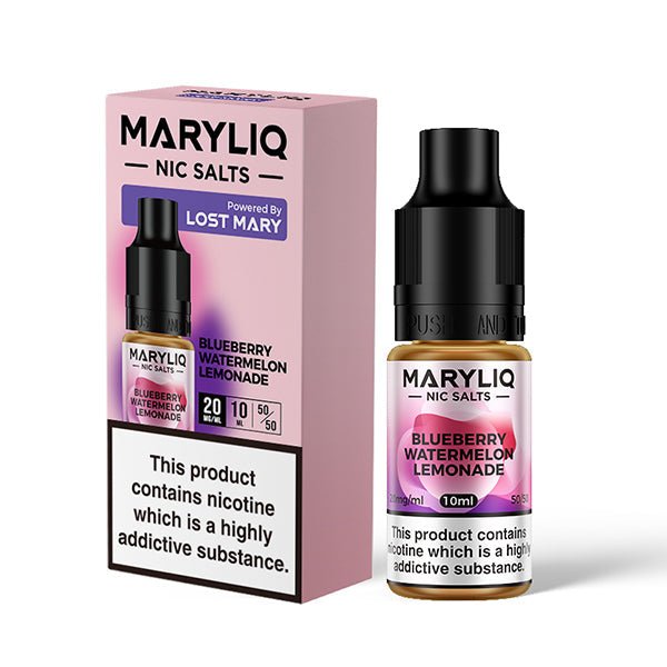 Maryliq Nic Salt - Blueberry Watermelon Lemonade - 10ML - PJW Vapes | Glasgow Vape Wholesaler