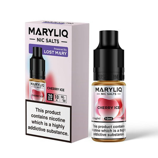 Maryliq Nic Salt - Cherry Ice - 10ML - PJW Vapes | Glasgow Vape Wholesaler
