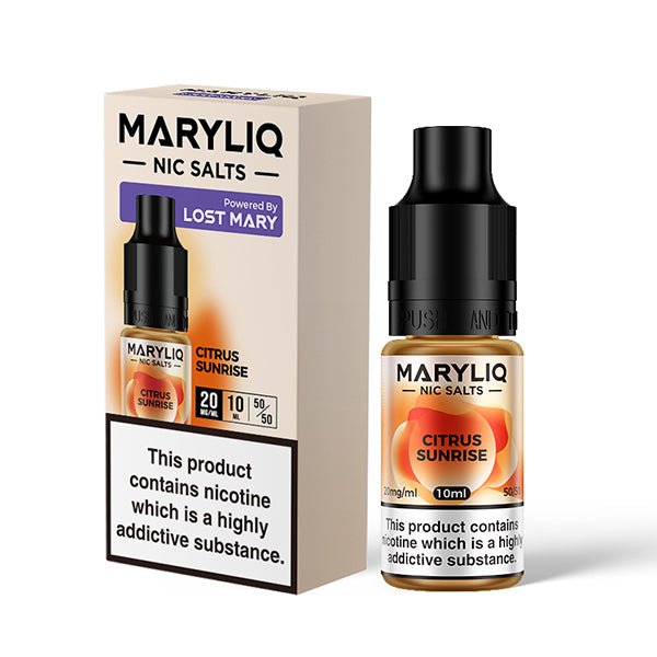 Maryliq Nic Salt - Citrus Sunrise - 10ML - PJW Vapes | Glasgow Vape Wholesaler