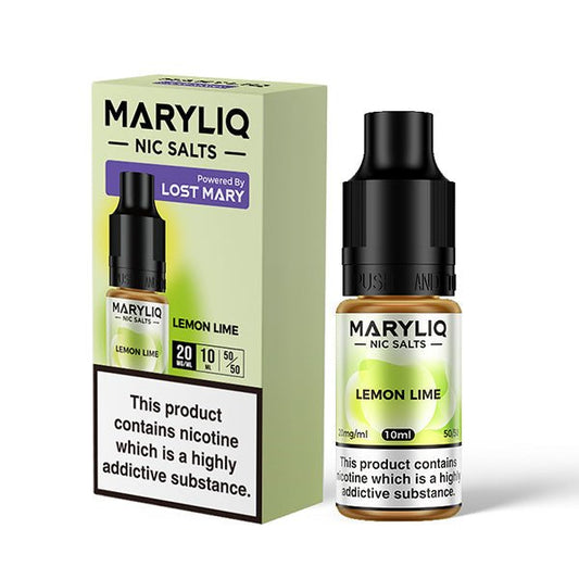 Maryliq Nic Salt - Lemon Lime - 10ML - PJW Vapes | Glasgow Vape Wholesaler