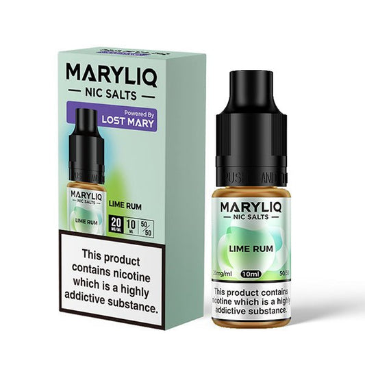Maryliq Nic Salt - Lime Rum - 10ML - PJW Vapes | Glasgow Vape Wholesaler
