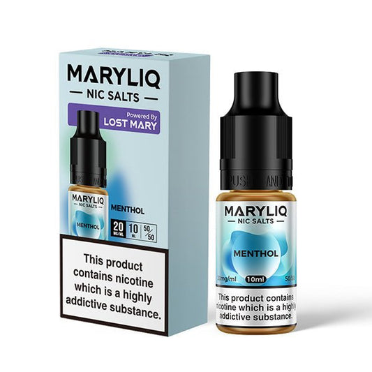 Maryliq Nic Salt - Menthol - 10ML - PJW Vapes | Glasgow Vape Wholesaler