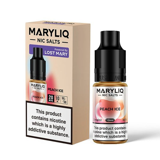 Maryliq Nic Salt - Peach Ice - 10ML - PJW Vapes | Glasgow Vape Wholesaler