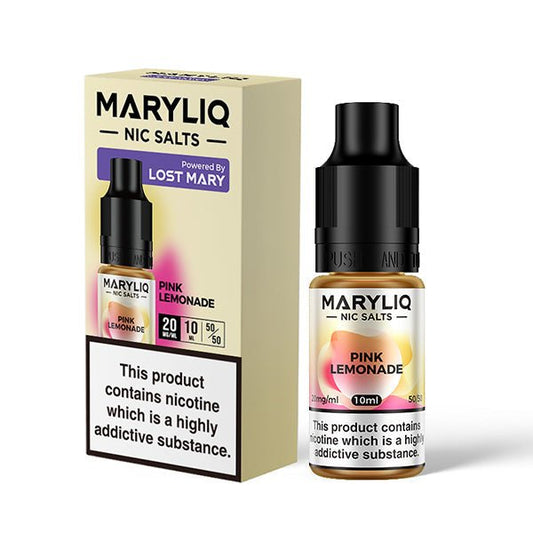 Maryliq Nic Salt - Pink Lemonade - 10ML - PJW Vapes | Glasgow Vape Wholesaler