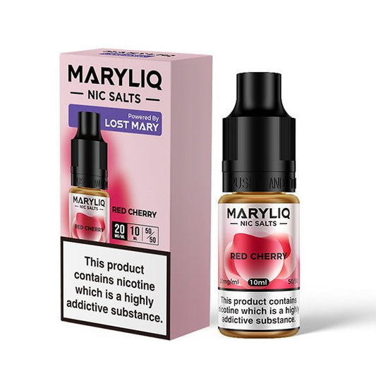 Maryliq Nic Salt - Red Cherry - 10ML - PJW Vapes | Glasgow Vape Wholesaler