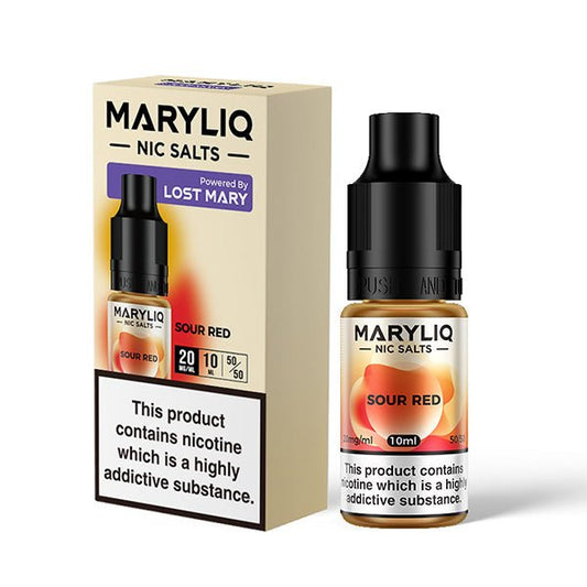 Maryliq Nic Salt - Sour Red - 10ML - PJW Vapes | Glasgow Vape Wholesaler