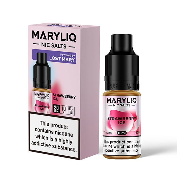 Maryliq Nic Salt - Strawberry Ice - 10ML - PJW Vapes | Glasgow Vape Wholesaler