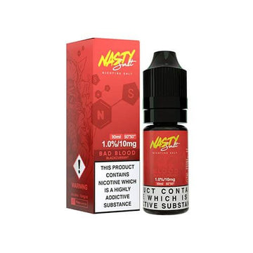 Nasty Nic Salt - 10ml - Bad Blood - PJW Vapes | Glasgow Vape Wholesaler