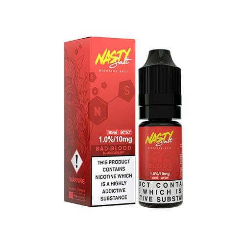 Nasty Nic Salt - 10ml - Bad Blood - PJW Vapes | Glasgow Vape Wholesaler