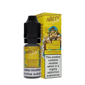Nasty Nic Salt - 10ml - Cushman Banana - PJW Vapes | Glasgow Vape Wholesaler