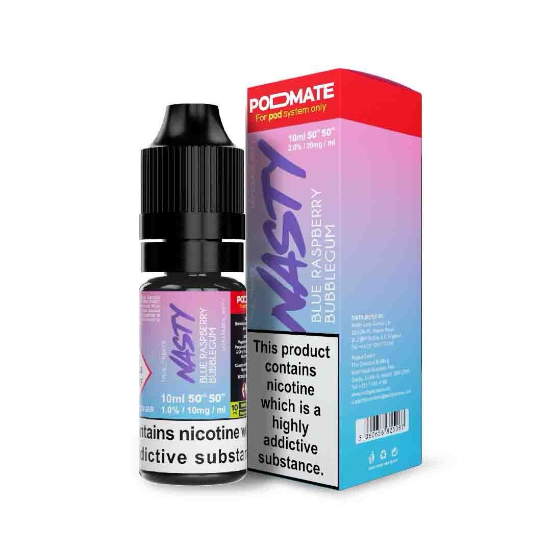 Nasty Podmate Nic Salt - 10ml - Blue Raspberry Bubblegum - PJW Vapes | Glasgow Vape Wholesaler