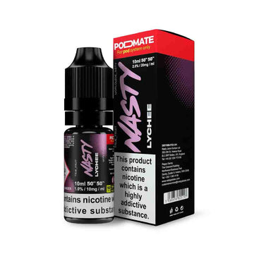 Nasty Podmate Nic Salt - 10ml - Lychee - PJW Vapes | Glasgow Vape Wholesaler