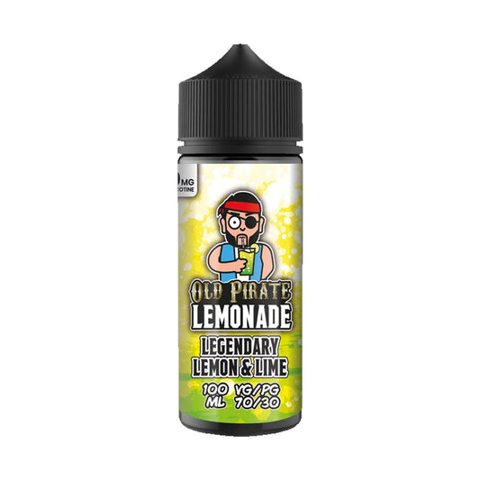 Old Pirate - 100ML - Legandary Lemon & Lime - PJW Vapes | Glasgow Vape Wholesaler
