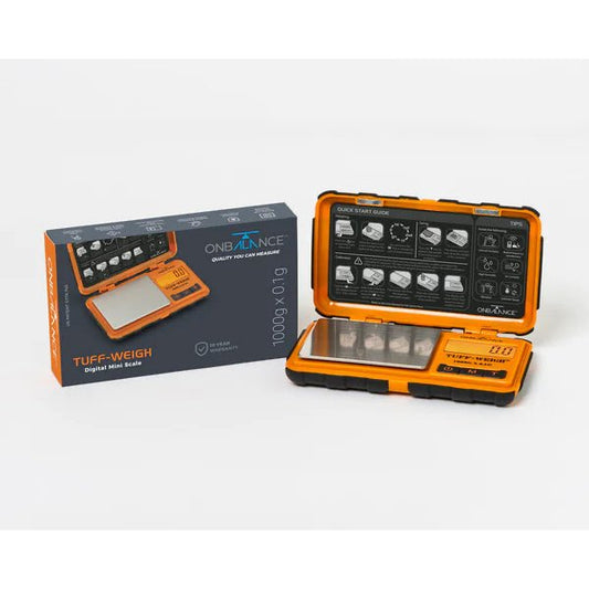 On Balance Scale - Tuff-Weigh Pocket Scale Orange 1000g x 0.1g - PJW Vapes | Glasgow Vape Wholesaler