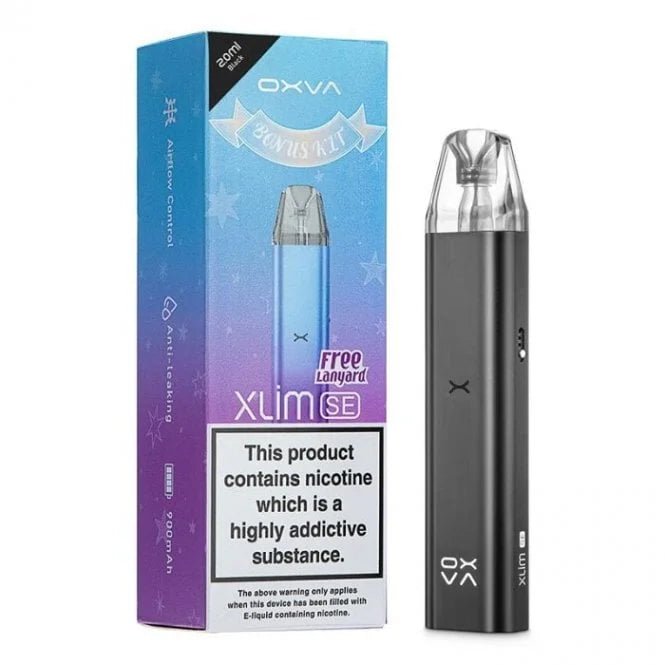 Oxva Xlim SE Pod Kit - Black - PJW Vapes | Glasgow Vape Wholesaler
